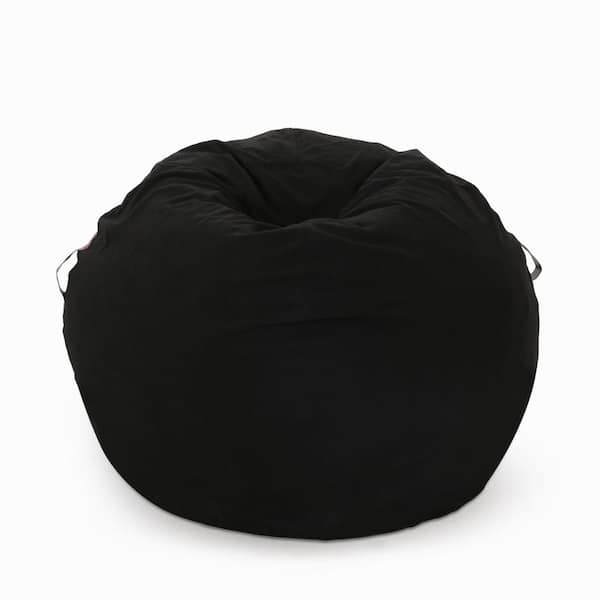 Big Joe Fuf XL Foam Filled Bean Bag Chair with Removable Cover, Midnight  Plush, Soft Polyester, 5 feet Giant , Navy Plush