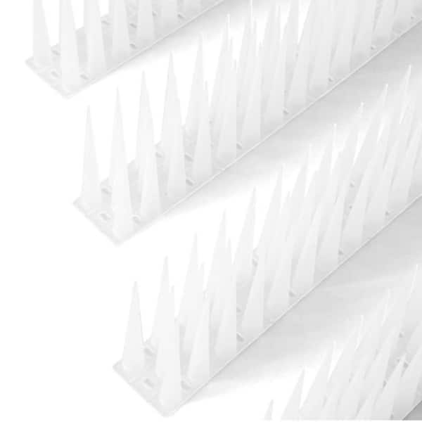 Phewnyzo 4 in. Bird Spikes for Outdoor Use Covers 4 ft. Durable and Weather-Resistant
