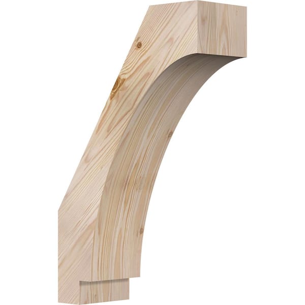 Ekena Millwork 5 1/2"W x 14"D x 22"H Imperial Smooth Knee Brace, Douglas Fir