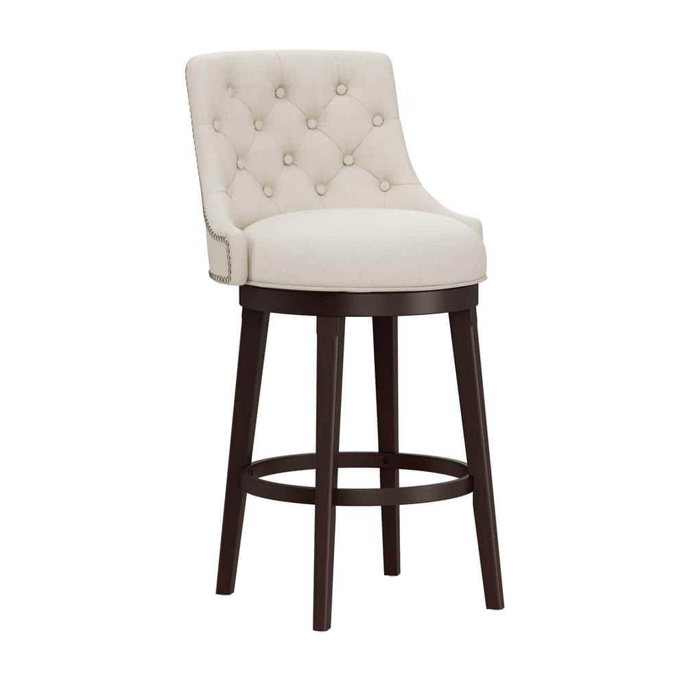 Halbrooke 42.5 in. Smoke Swivel Cushioned Bar Stool -  Hillsdale Furniture, 5993-830