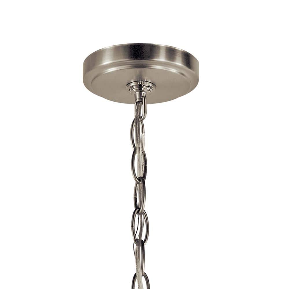 Winslow 18" Brushed Nickel Mini Chandelier with Clear Glass