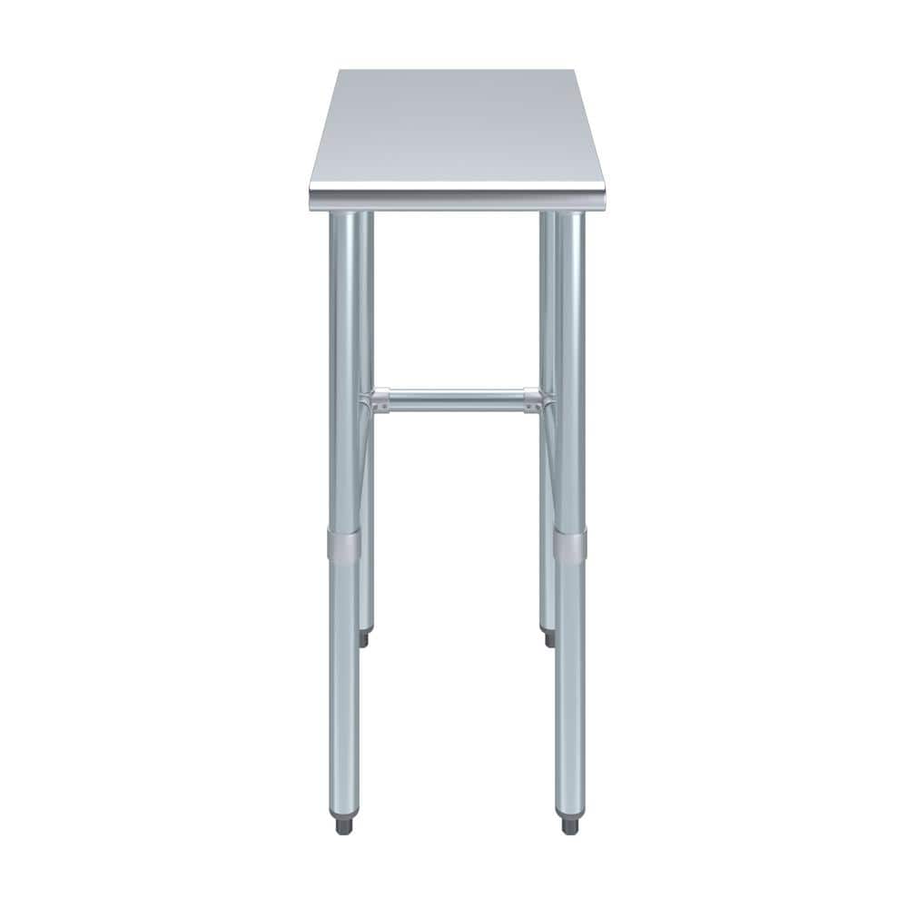24'' x 15'' Stainless Steel Utility Work Table with Galvanized Legs