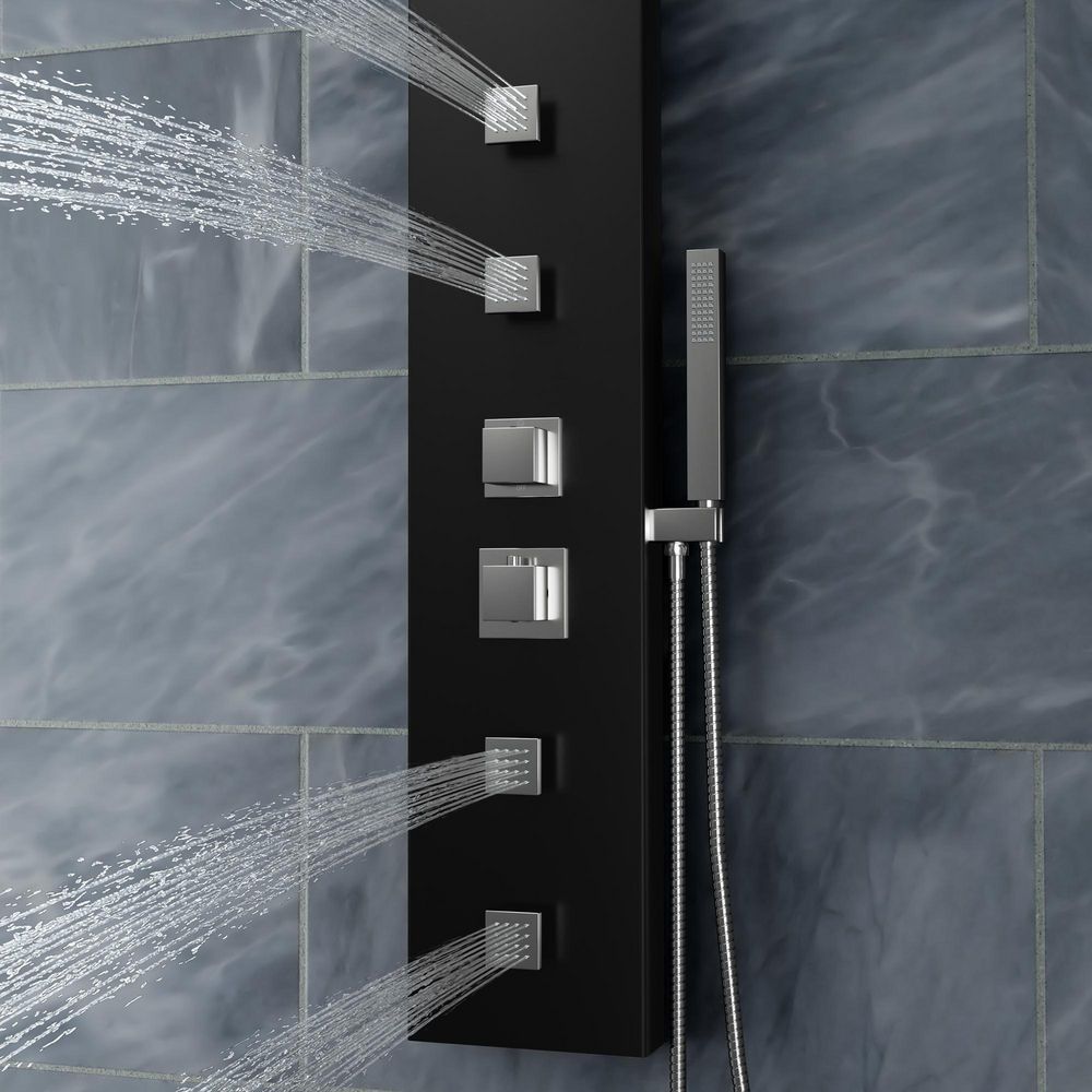 ANZZI Monsoon 57 in. 4-Jetted Full Body Shower Panel System with