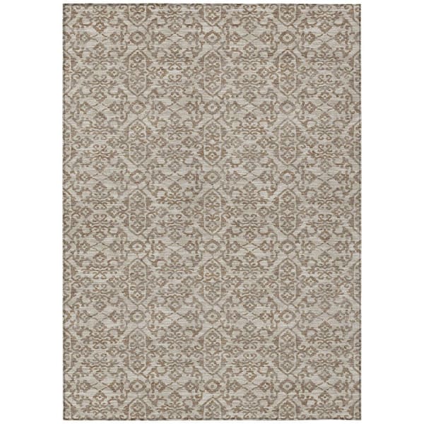 Chantille Machine Washable Indoor/Outdoor Abstract ACN2712 Beige 3 ft. x 4 ft. Area Rug