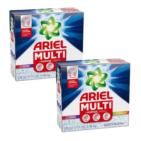 ARIEL Multi Purpose Original Scent Powder Laundry Detergent, 95-Loads, 120 oz., 2-Pack
