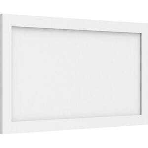 5/8 in. x 3-1/6 ft. x 1-1/2 ft. Cornell Flat Panel White PVC Decorative Wall Panel