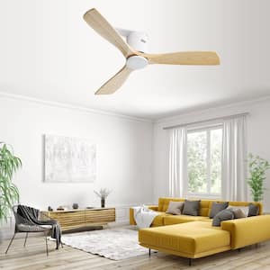 52 in. Indoor/Outdoor 6-Speed Ceiling Fan in White with Remote Control