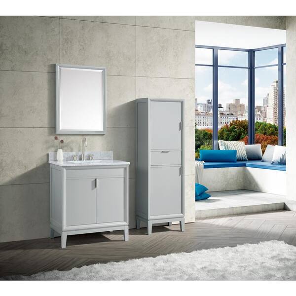 Avanity Emma 30-in Dove Gray Bathroom Vanity Cabinet Avanity Emma 30-in Dove Gray Bathroom Vanity Cabinet