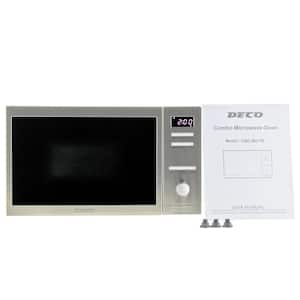 0.8 cu. ft. Free Standing or Built-in Compact Combo Microwave Oven in Stainless Steel