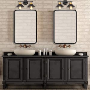 black rectangle bathroom vanity mirror