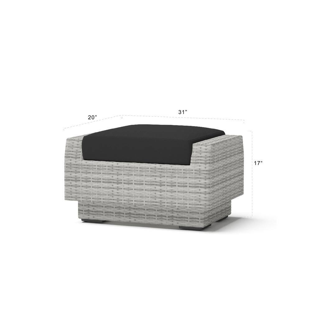 Cannes Maxim 5-Person Beige Outdoor Seating Set with Sunbrella Cushions