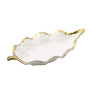 C T Classic Touch 6.75 in. D White Dessert Plates with Gold Design (Set of  6) WPD2098 - The Home Depot