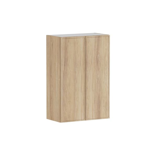 Designer Series Renly 24 in. W x 12 in. D x 36 in. H Assembled Slim Shaker Wall Kitchen Cabinet in Sandstone