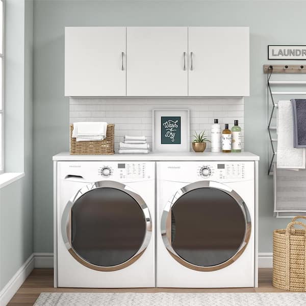 Lonn 54 in. x 20.3 in. x 12.44 in Wall Cabinet in White