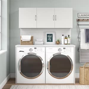 Lonn 54 in. x 20.3 in. x 12.44 in Wall Cabinet in White