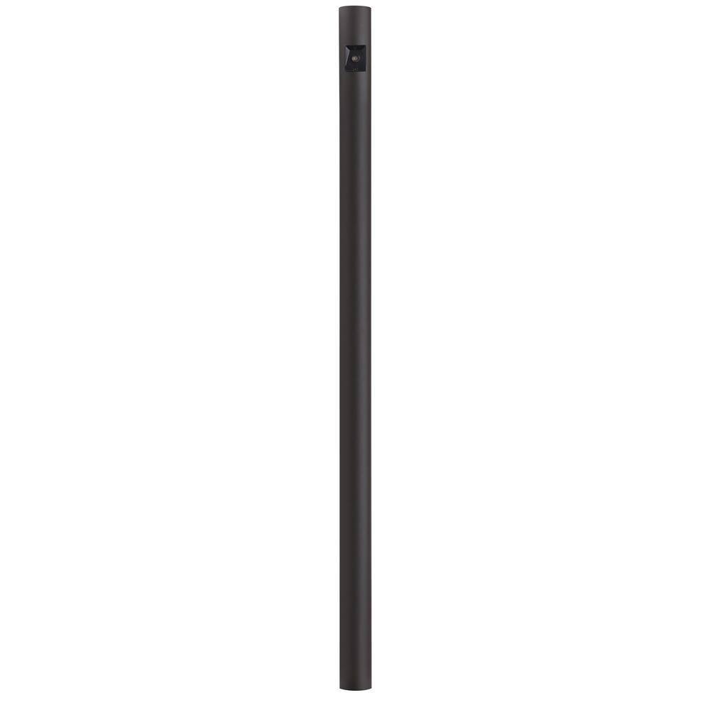 SOLUS 10 ft. Bronze Outdoor Direct Burial Lamp Post with Dusk to Dawn ...