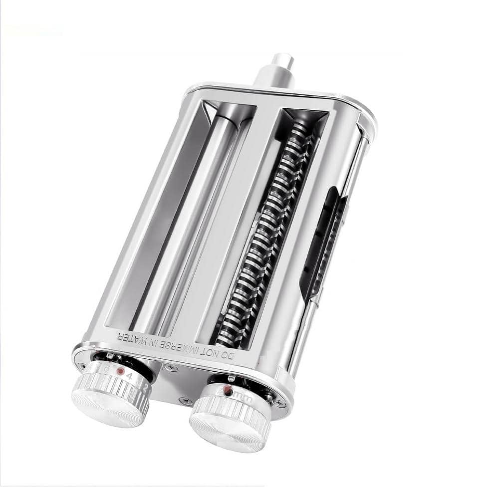 3-in-1 Stainless Steel Pasta Attachment Stand Mixer Pasta Maker Pasta Roller, Cutter, 1 Metal Knob Screw Replacement