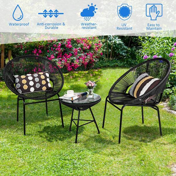 Waterproof bistro set discount