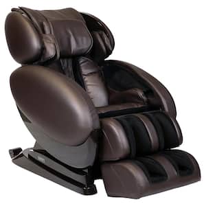 IT-8500 X3 Brown Deluxe 3D Massage Chair with Bluetooth Compatibility and Lumbar Heat