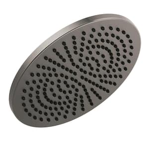 1-Spray Patterns 2.5 GPM 11.75 in. Wall Mount Fixed Shower Head in Lumicoat Black Stainless