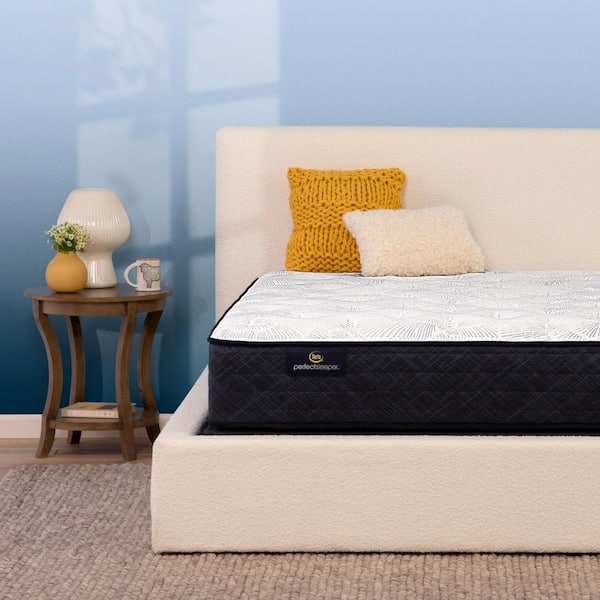Perfect Sleeper MidSummer Nights California King Plush 10.5 in. Mattress Set with 9 in. Foundation