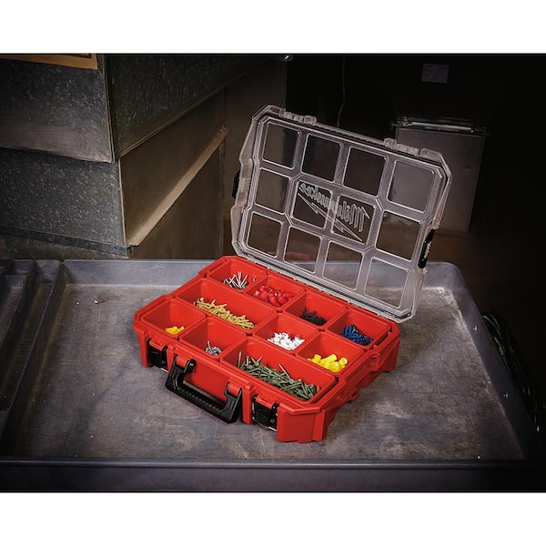 Plastic 10-Compartment Deep Pro Small Parts Organizer