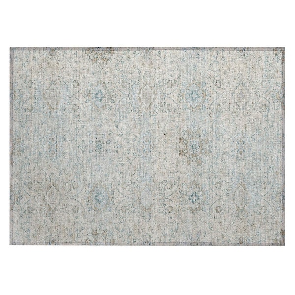 Chantille Machine Washable Indoor/Outdoor Abstract ACN3100 Linen 3 ft. x 4 ft. Area Rug