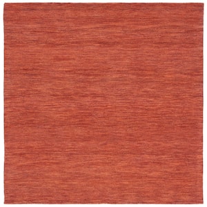 Metro Rust 6 ft. x 6 ft. Solid Color Gradient Square Area Rug