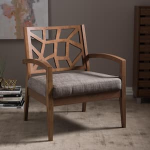 Jennifer Grey Fabric Upholstered Lounge Chair