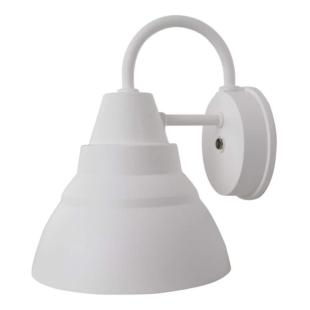 Goose Large 10 in. White Outdoor Hardwired Lantern Sconce No Bulb Included price history on PriceWatchPro