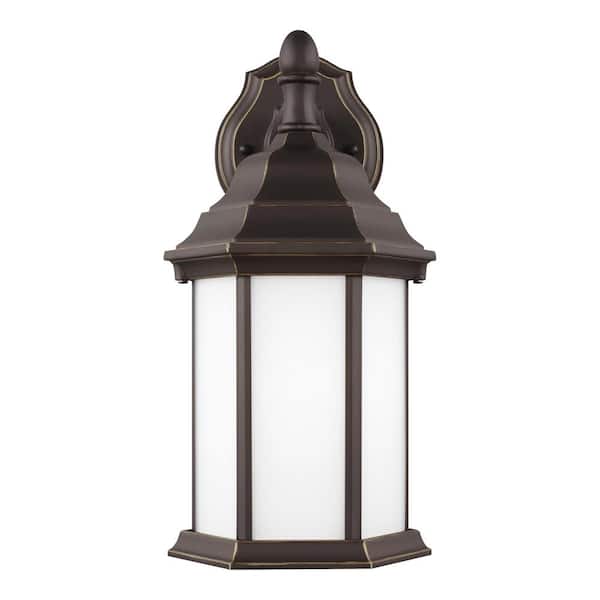 Sevier 1-Light Antique Bronze Outdoor Wall Lantern