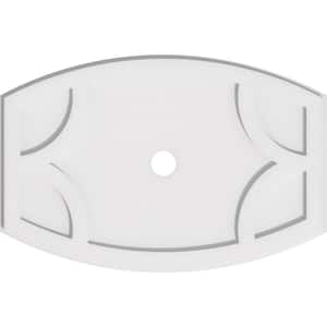 26 in. W x 17-3/8 in. H x 2 in. ID x 1 in. P Kailey Architectural Grade PVC Contemporary Ceiling Medallion