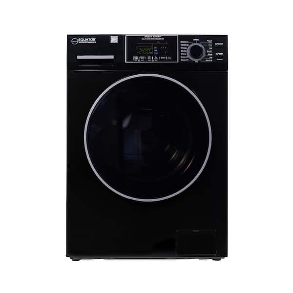 1.62 cu. Ft./15lbs Fully Built-in All-in-One Washer Dryer Combo Ventless 110V in Black