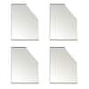 MirrEdge 3 in. x 3 in. Acrylic Mirror Corner Plates (4-Pack) 32504 - The  Home Depot