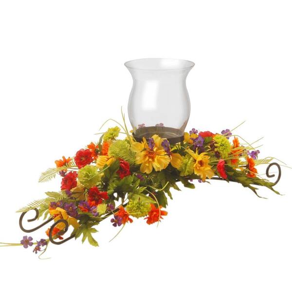 National Tree Company 30 in. Cosmos Mixed Candle Holder