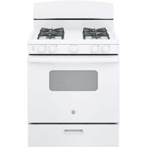 30 in. 4.8 cu. ft. Gas Oven in White