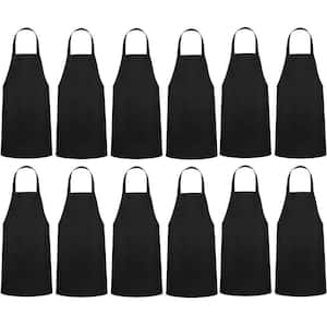 Unisex Black Outdoor Kitchen Apron