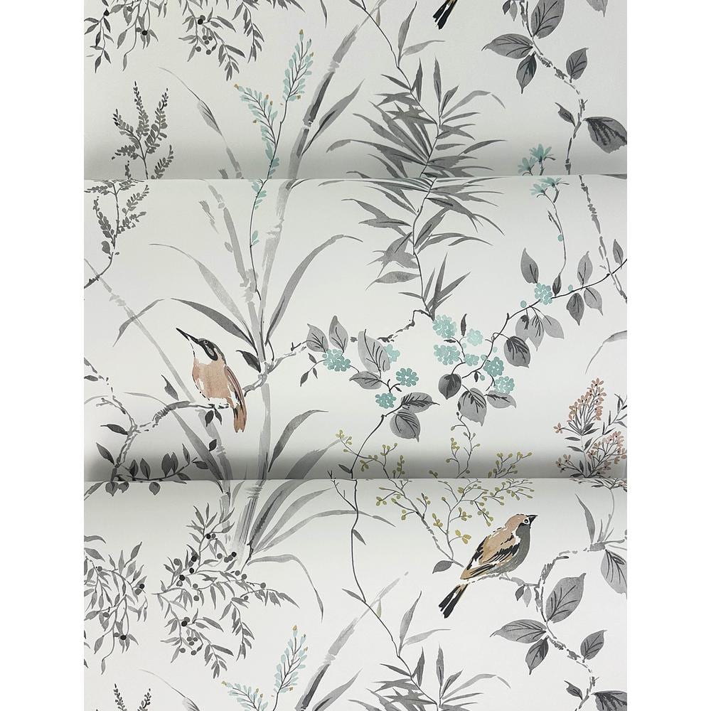 Imperial Garden Neutral Botanical Non-Woven Wallpaper