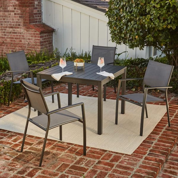 Hanover naples outdoor dining set padded sling chairs hot sale