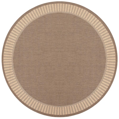 9 Round Brown Outdoor Rugs, Large Round Outdoor Area Rugs
