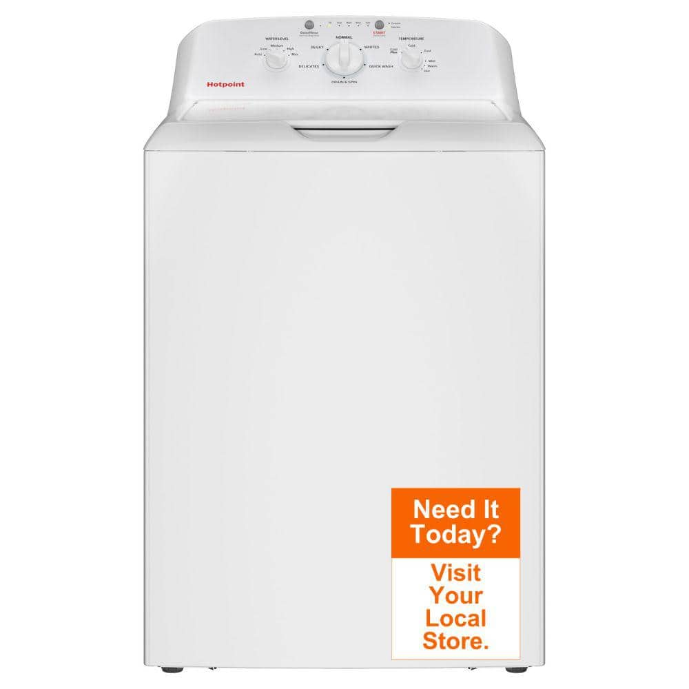 4.0 cu.ft. Top Load Washer in White with Cold Plus and Water Level Control