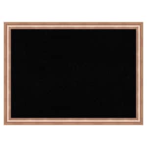 Harmony Rose Gold Wood Framed Black Corkboard 31 in. x 23 in. Bulletine Board Memo Board