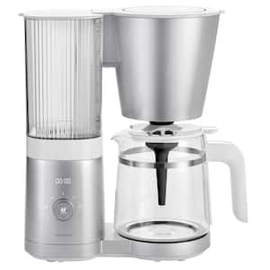 Enfinigy 6- Cup Glass Carafe Silver Drip Coffee Maker
