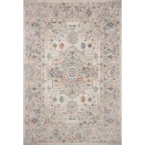 Odette Ivory/Multi 5 ft. - 3 in. x 7 ft. - 9 in. Oriental Area Rug