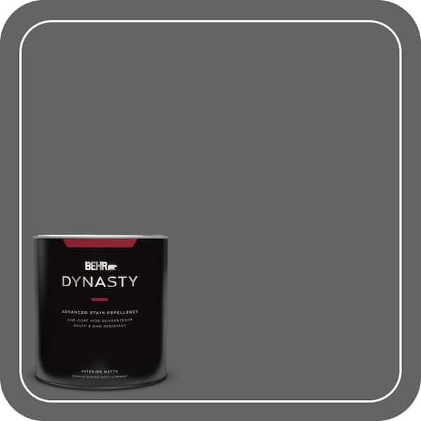 BEHR DYNASTY 1 qt. #BXC-41 Charcoal Matte Interior Stain-Blocking Paint and Primer