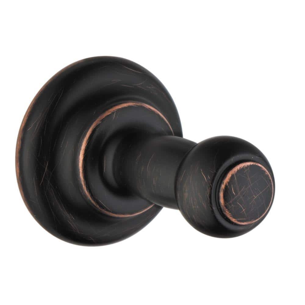 Hansgrohe C Single Robe Hook in Rubbed Bronze 06099920 The Home Depot