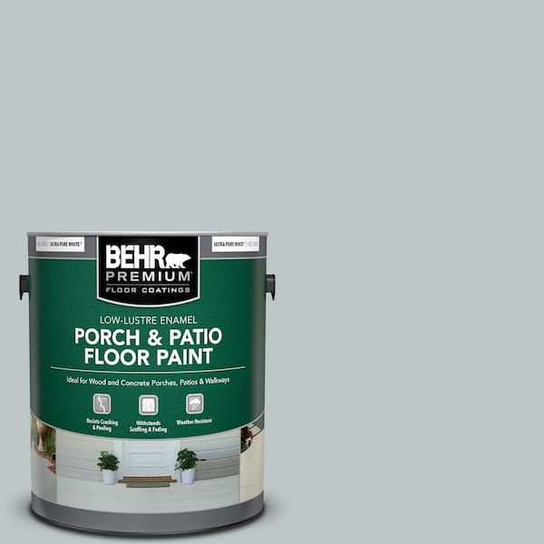BEHR PREMIUM 1 gal. #PPU12-10 Misty Morn Low-Lustre Enamel Interior/Exterior Porch and Patio Floor Paint
