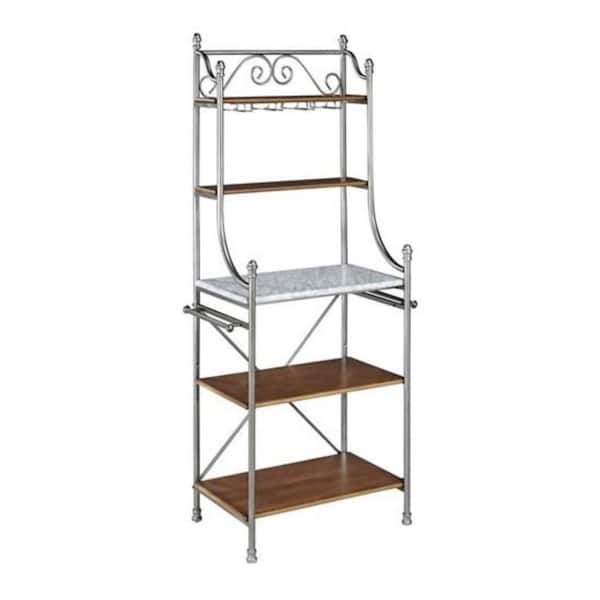 HOMESTYLES The Orleans Vintage Caramel Baker's Rack
