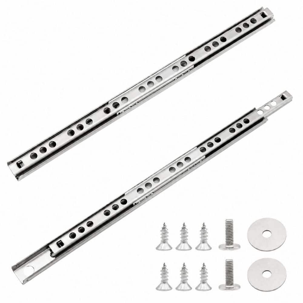 Stainless Steel 9.69 in. Silver Undermount Soft-Close Heavy Duty Ball Bearing Drawer Slides 2pcs price history on PriceWatchPro