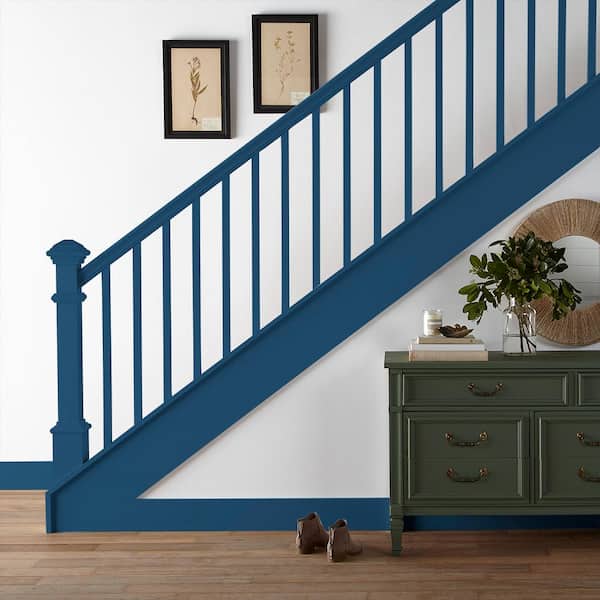 BEHR PREMIUM 5 gal. #M520-7 Admiral Blue Urethane Alkyd Semi-Gloss